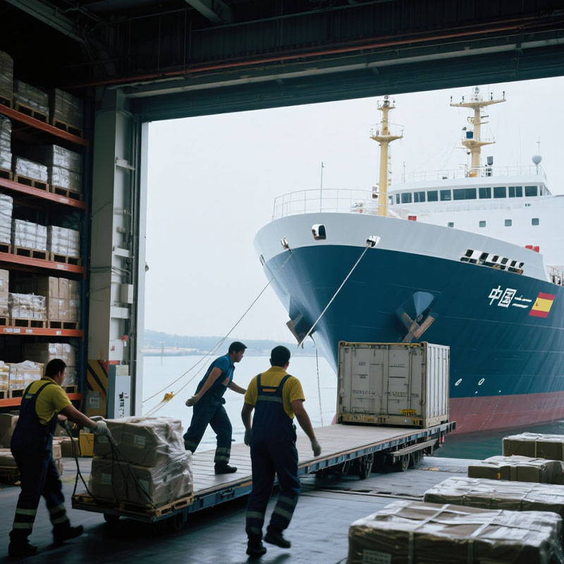 Logistics from China to Spain