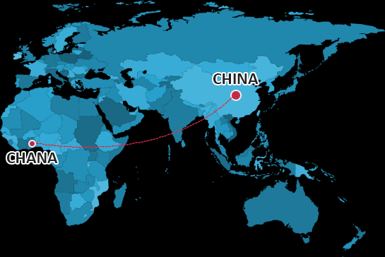 SHIPPING FROM CHINA TO GHANA