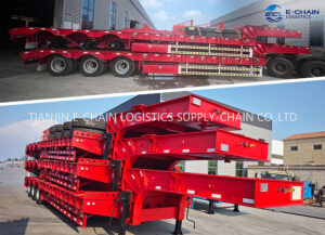 Low Bed Semi-Trailer Export from Lianyungang, China to Lagos, Nigeria
